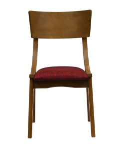 Chelsea Dining Chairs in Weathered Oak with Shetland Scarlett Seats 6 Pack (JA254)