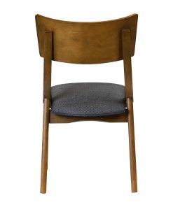 Chelsea Dining Chairs in Weathered Oak with Shetland Sea Seats 6 Pack (JA255)