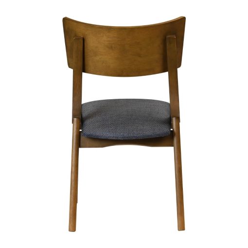 Chelsea Dining Chairs in Weathered Oak with Shetland Sea Seats 6 Pack (JA255)