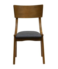 Chelsea Dining Chairs in Weathered Oak with Shetland Sea Seats 6 Pack (JA255)