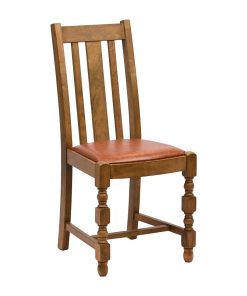 Thame Dining Chair in Weathered Oak with Bison Tan Seat 6 Pack (JA257)