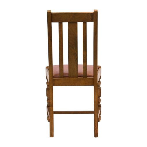 Thame Dining Chair in Weathered Oak with Bison Tan Seat 6 Pack (JA257)