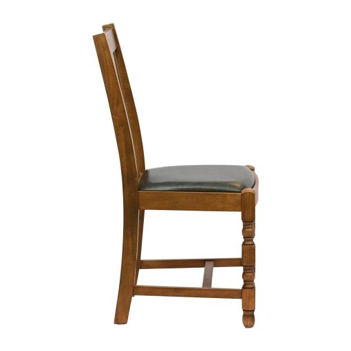 Thame Dining Chair in Weathered Oak with Bison Cedar Seat 6 Pack (JA258)