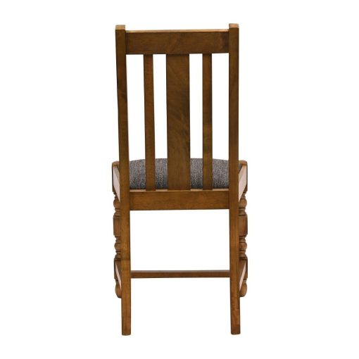 Thame Dining Chair in Weathered Oak with Shetland Smoke Seat 6 Pack (JA261)