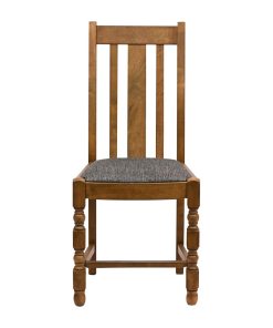 Thame Dining Chair in Weathered Oak with Shetland Smoke Seat 6 Pack (JA261)