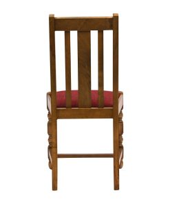 Thame Dining Chair in Weathered Oak with Shetland Scarlett Seat 6 Pack (JA262)