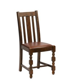 Thame Dining Chair in Vintage Wood with Bison Espresso Seat 6 Pack (JA264)