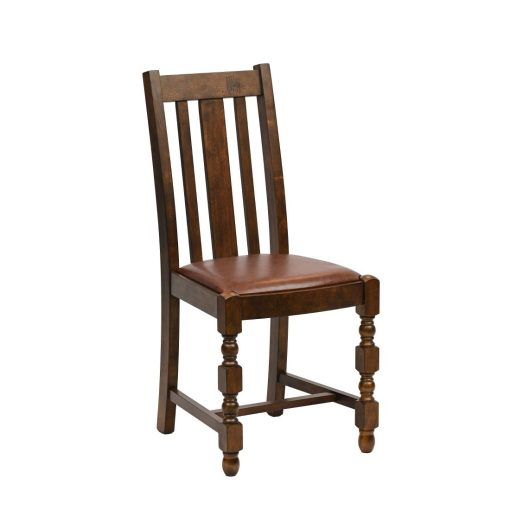 Thame Dining Chair in Vintage Wood with Bison Espresso Seat 6 Pack (JA264)