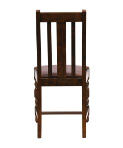 Thame Dining Chair in Vintage Wood with Bison Espresso Seat 6 Pack (JA264)
