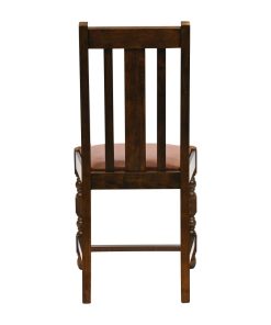 Thame Dining Chair in Vintage Wood with Bison Tan Seat 6 Pack (JA265)