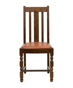 Thame Dining Chair in Vintage Wood with Bison Tan Seat 6 Pack (JA265)