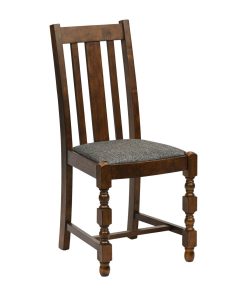 Thame Dining Chair in Vintage Wood with Shetland Smoke Seat 6 Pack (JA269)