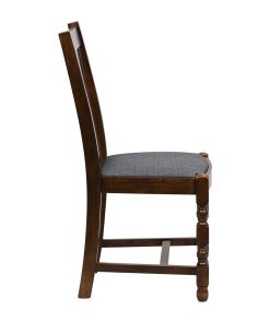 Thame Dining Chair in Vintage Wood with Shetland Sea Seat 6 Pack (JA271)
