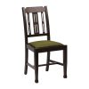Lattice Back Dining Chair in Dark Walnut with Shetland Forest Seat 6 Pack (JA276)