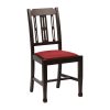 Lattice Back Dining Chair in Dark Walnut with Shetland Scarlett Seat 6 Pack (JA278)
