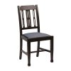 Lattice Back Dining Chair in Dark Walnut with Shetland Sea Seat 6 Pack (JA279)