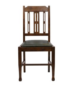 Lattice Back Dining Chair in Vintage Wood with Bison Cedar Seat 6 Pack (JA282)
