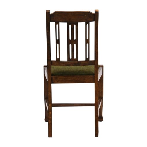 Lattice Back Dining Chair in Vintage Wood with Shetland Forest Seat 6 Pack (JA284)