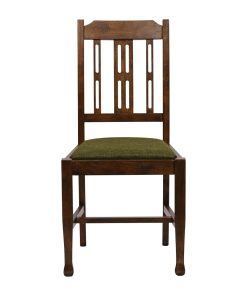 Lattice Back Dining Chair in Vintage Wood with Shetland Forest Seat 6 Pack (JA284)