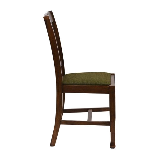 Lattice Back Dining Chair in Vintage Wood with Shetland Forest Seat 6 Pack (JA284)