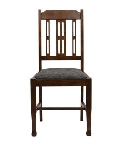 Lattice Back Dining Chair in Vintage Wood with Shetland Smoke Seat 6 Pack (JA285)