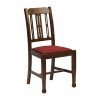 Lattice Back Dining Chair in Vintage Wood with Shetland Scarlett Seat 6 Pack (JA286)