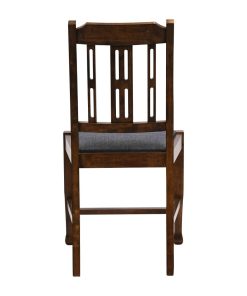 Lattice Back Dining Chair in Vintage Wood with Shetland Sea Seat 6 Pack (JA287)
