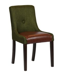 Bath Walnut Dining Chair with Forest Back and Espresso Seat 6 Pack (JA288)