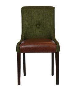 Bath Walnut Dining Chair with Forest Back and Espresso Seat 6 Pack (JA288)