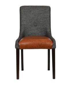 Bath Walnut Dining Chair with Smoke Back and Tan Seat 6 Pack (JA289)