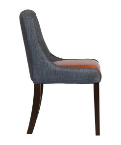Bath Walnut Dining Chair with Sea Back and Tan Seat 6 Pack (JA290)
