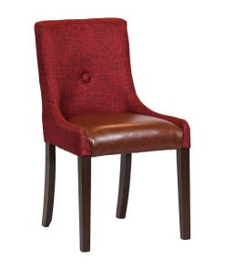 Bath Walnut Dining Chair with Scarlett Back and Espresso Seat 6 Pack (JA291)
