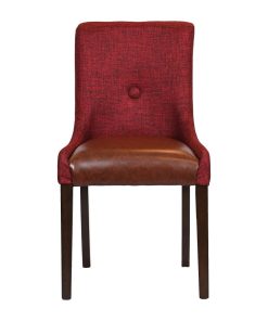 Bath Walnut Dining Chair with Scarlett Back and Espresso Seat 6 Pack (JA291)