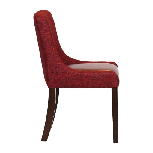 Bath Walnut Dining Chair with Scarlett Back and Espresso Seat 6 Pack (JA291)