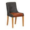 Bath Soft Oak Dining Chair with Smoke Back and Tan Seat 6 Pack (JA293)