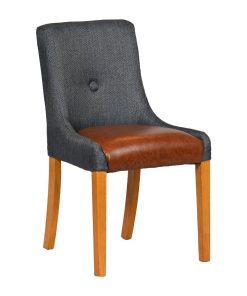 Bath Soft Oak Dining Chair with Sea Back and Tan Seat 6 Pack (JA294)