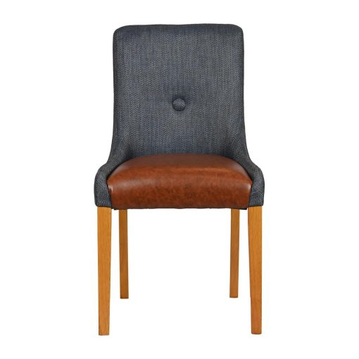 Bath Soft Oak Dining Chair with Sea Back and Tan Seat 6 Pack (JA294)