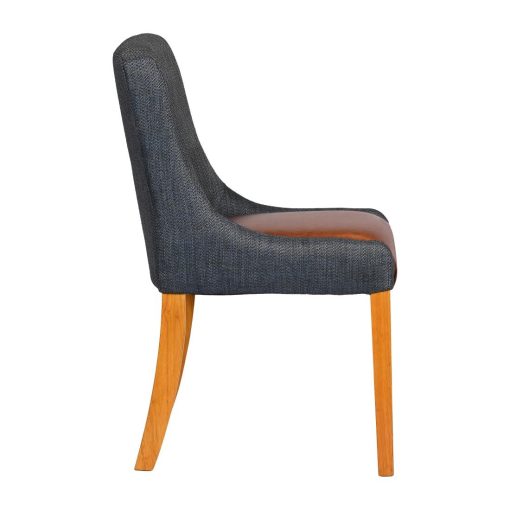 Bath Soft Oak Dining Chair with Sea Back and Tan Seat 6 Pack (JA294)