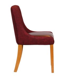 Bath Soft Oak Dining Chair with Scarlett Back and Espresso Seat 6 Pack (JA295)