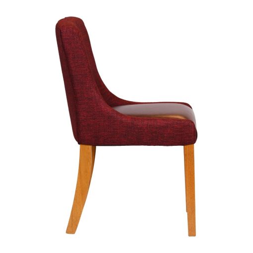 Bath Soft Oak Dining Chair with Scarlett Back and Espresso Seat 6 Pack (JA295)