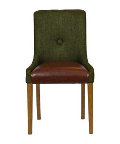 Bath Weathered Oak Dining Chair with Forest Back and Espresso Seat 6 Pack (JA296)