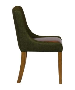 Bath Weathered Oak Dining Chair with Forest Back and Espresso Seat 6 Pack (JA296)
