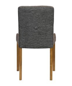 Bath Weathered Oak Dining Chair with Smoke Back and Tan Seat 6 Pack (JA297)