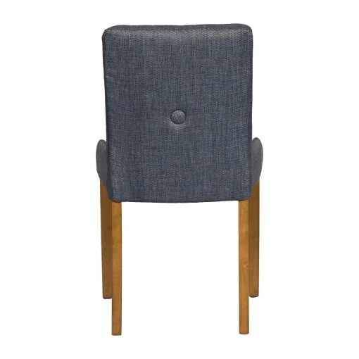 Bath Weathered Oak Dining Chair with Sea Back and Tan Seat 6 Pack (JA298)