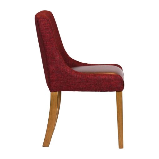 Bath Weathered Oak Dining Chair with Scarlett Back and Espresso Seat 6 Pack (JA299)