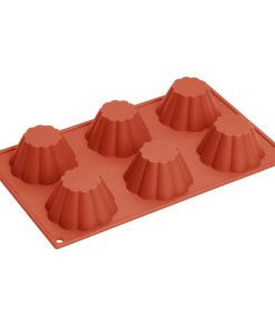 Vogue Silicone Brioche Mould 6 Cup (JA310)