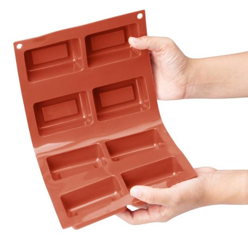 Vogue Silicone Square Cake Mould 8 Cup (JA312)