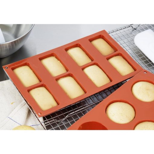 Vogue Silicone Square Cake Mould 8 Cup (JA312)