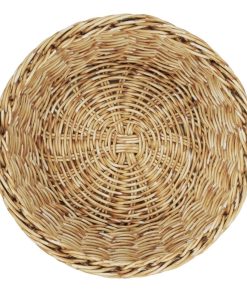 Olympia Polywicker Round Basket Light Brown 220mm (JA351)