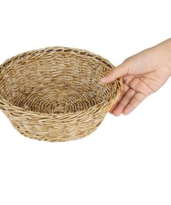 Olympia Polywicker Round Basket Light Brown 220mm (JA351)